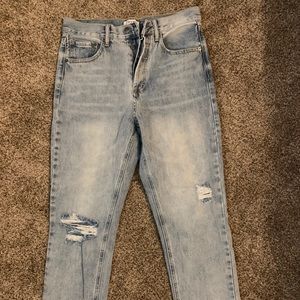 VICI Kason high-rise distressed Denim